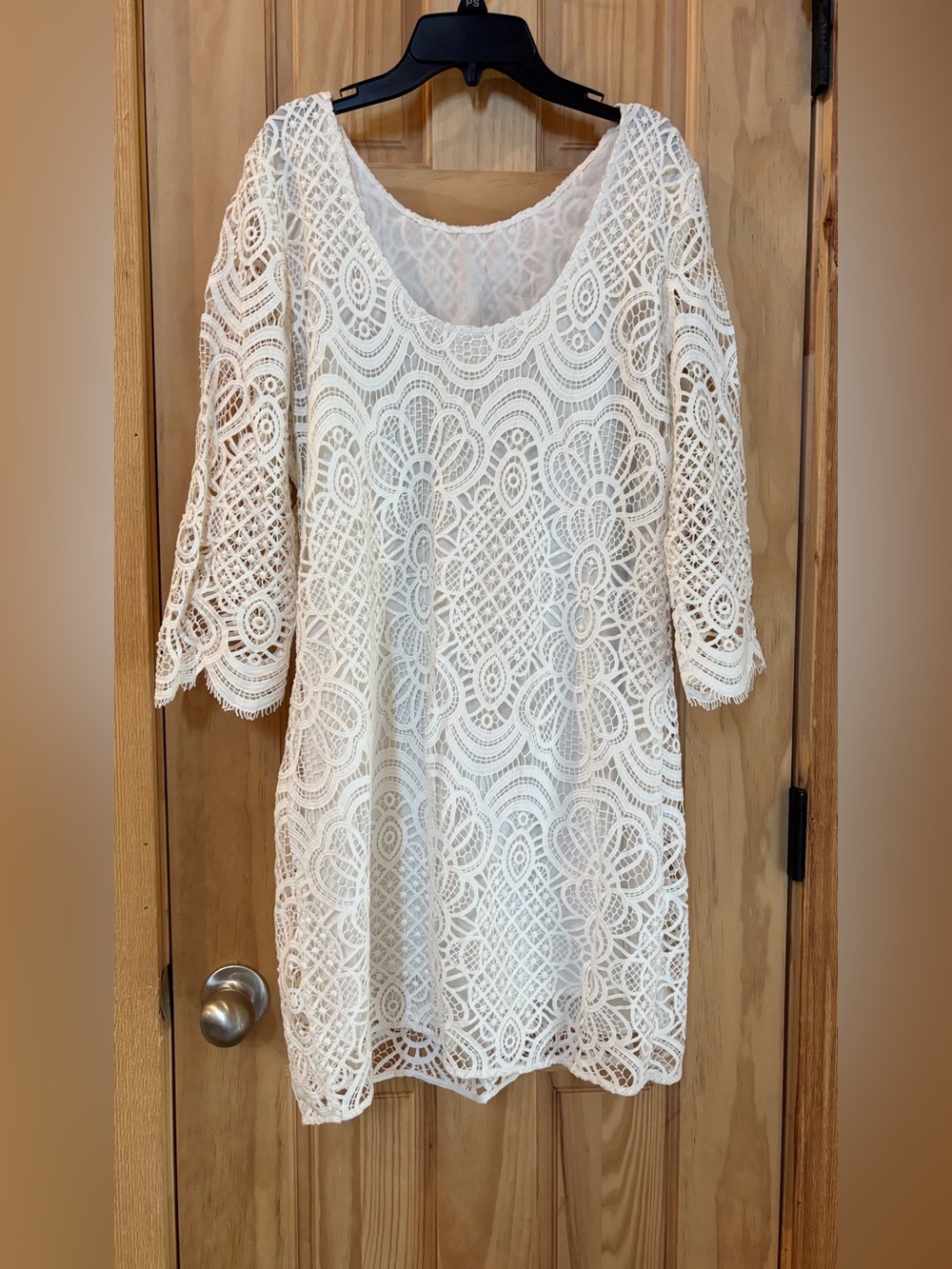 🆕 Sezane Sarah Crochet Ivory Dress Sz 40 - Picture 11 of 15